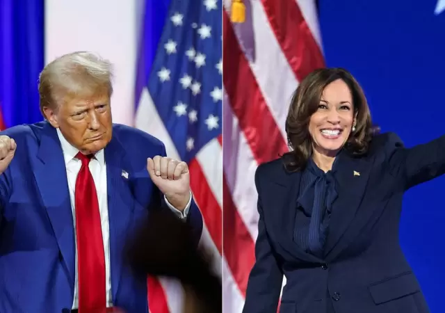 Donald Trump y Kamala Harris.