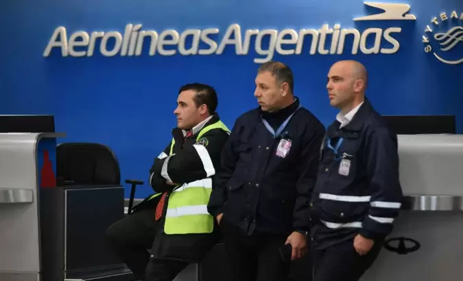 El paro de pilotos se extiende hasta el sbado. Fotografa Agencia Noticias Argentinas/Juan Vargas