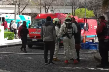 Evacuaron un lujoso hotel de Retiro por una fuga de gas. Foto: NA