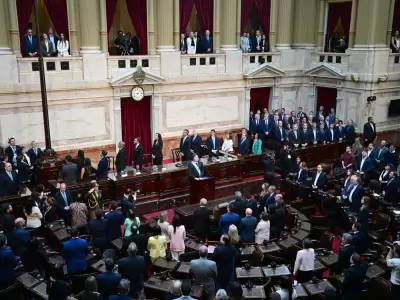 Javier Milei en la Cmara de Diputados.