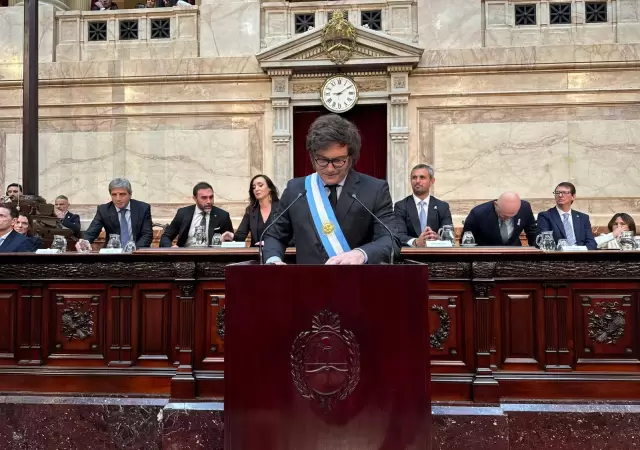 El presidente Javier Milei present el Presupuesto 2025 en el Congreso de la Nacin.