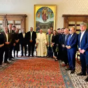 El papa Francisco recibi a los titulares de la CGT en el Vaticano