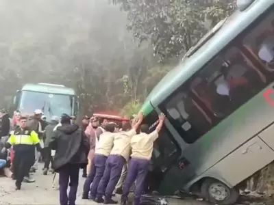 Micro desbarranc en Machu Picchu