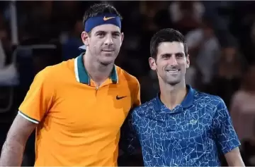 Juan Martn del Potro junto a Nole