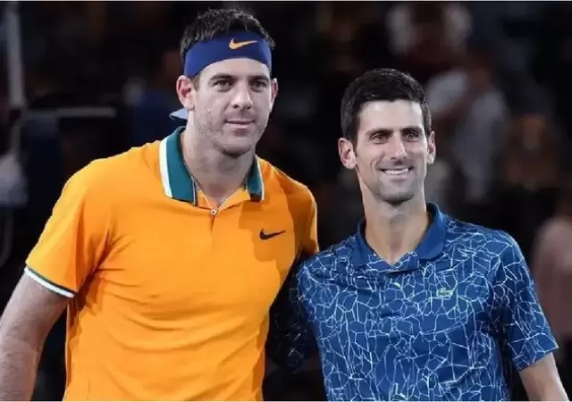 Juan Martn del Potro junto a Nole