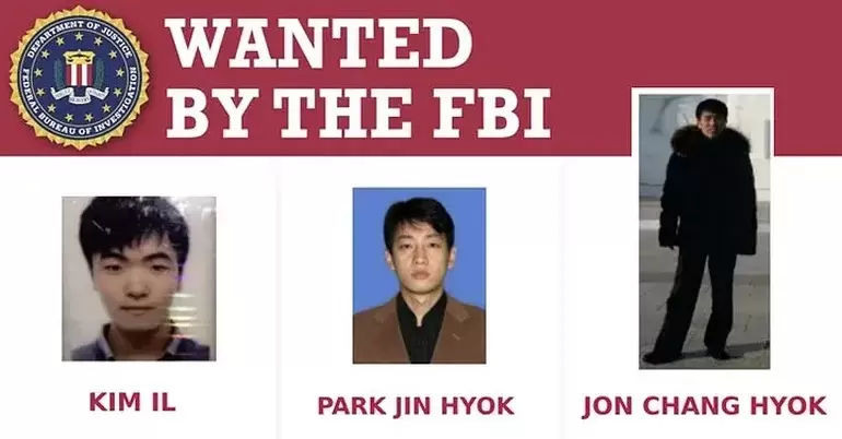 Integrantes de Lazarus, el equipo de hackers de Norcorea, buscados por el FBI