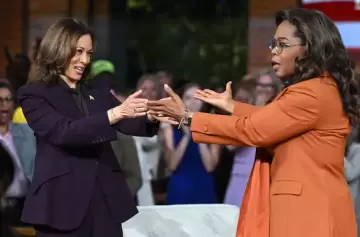 Oprah Winfrey puso la animacin en el evento poltico de la vicepresidenta y se dieron declaraciones picantes.