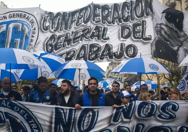 Uno de los tantos paros organizados por la CGT