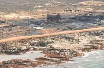 Punta Colorada, sitio de la futura planta de gas