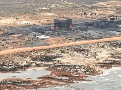 Punta Colorada, sitio de la futura planta de gas