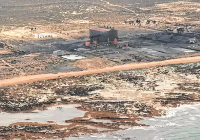 Punta Colorada, sitio de la futura planta de gas