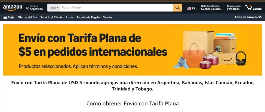 Amazn lanz envos con tarifa plana