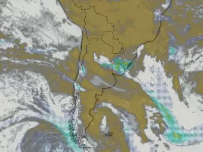 Tormentas, vientos fuertes e ingreso de aire fro en la Patagonia