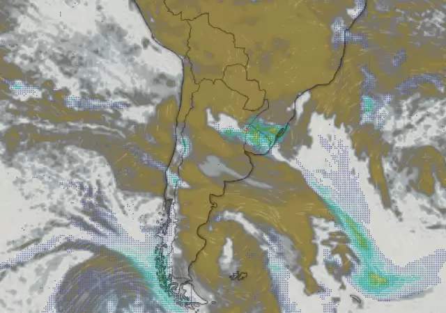 Tormentas, vientos fuertes e ingreso de aire fr�o en la Patagonia