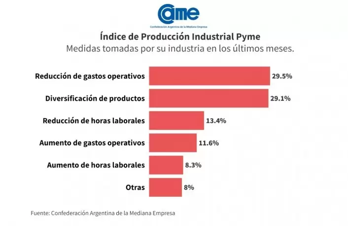 Medidas tomadas por las pymes en los ltimos meses