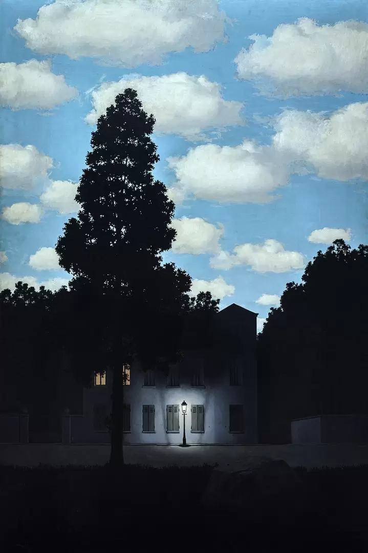 "L'empire des lumires" de Ren Magritte