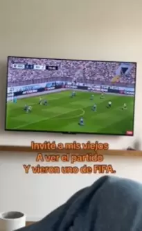 Invit a sus paps a ver el superclsico y proyect un gameplay.