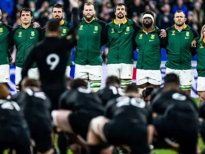 Una de las formaciones de Los Springboks