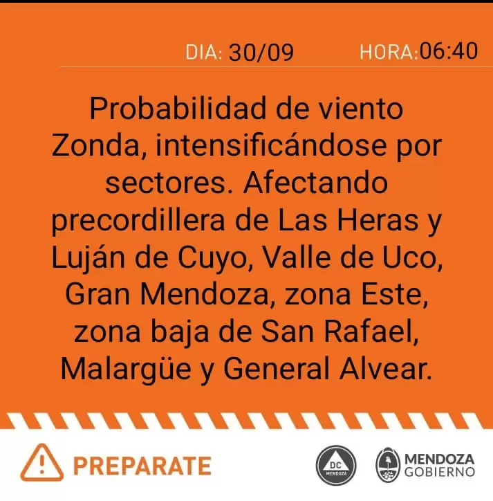 alerta naranja