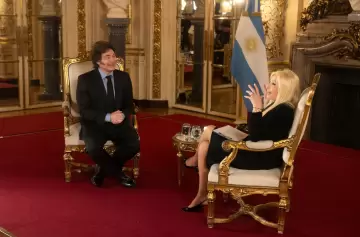 Javier Milei con Susana Gimnez