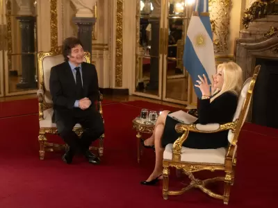 Javier Milei con Susana Gimnez