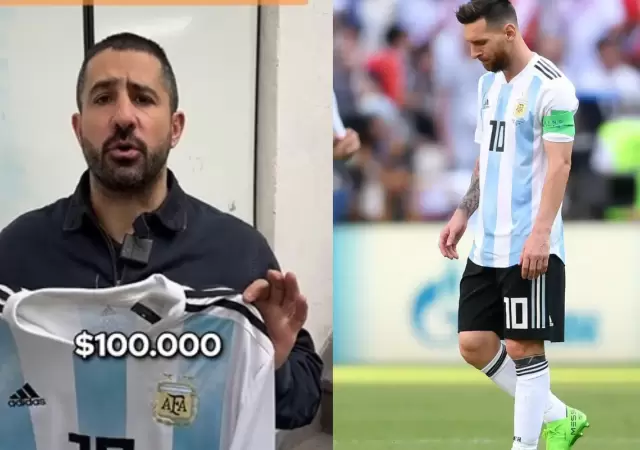 Walter Colonnese desglos precio por precio y determin el costo de una camiseta de Messi.