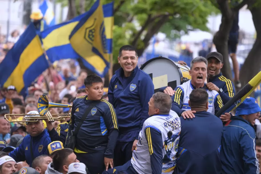 Riquelme en la previa de ser elegido como presidente en 2023.