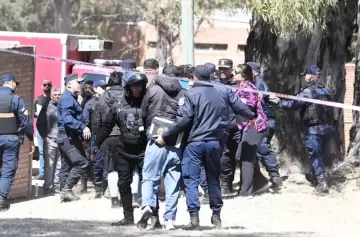 El padre de uno de los menores fallecidos cuando lleg al lugar de los crmenes.