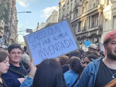 Movilizaci�n de la Segunda Marcha Federal Universitaria.