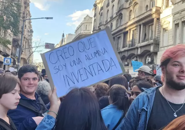 Movilizaci�n de la Segunda Marcha Federal Universitaria.