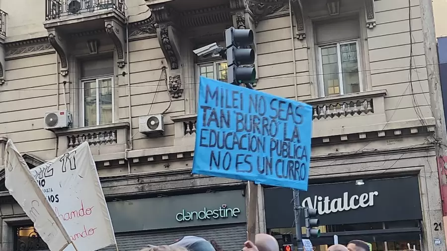 Movilizaci�n de la Segunda Marcha Federal Universitaria.