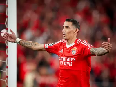 Di Mar�a convirti� el segundo tanto de la goleada.