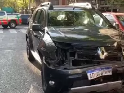 El choque se produjo en el cruce de las calles Per�n y Medrano.
