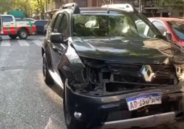 El choque se produjo en el cruce de las calles Per�n y Medrano.