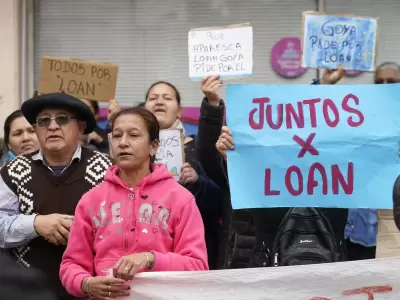 Desde la desaparici�n del peque�o los vecinos vienen realizando protestas para que se acelere la investigaci�n. (Foto: archivo web)