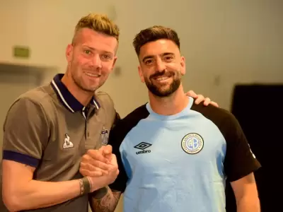 Los capitanes del equipo cordob�s, en la previa del cl�sico.