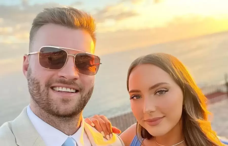Evan McClintock y Hailie Jade Scott, yerno e hija de Eminem, respectivamente.