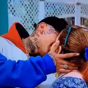 La frase con la que L-Gante le sacó un beso intenso a Andrea del Boca