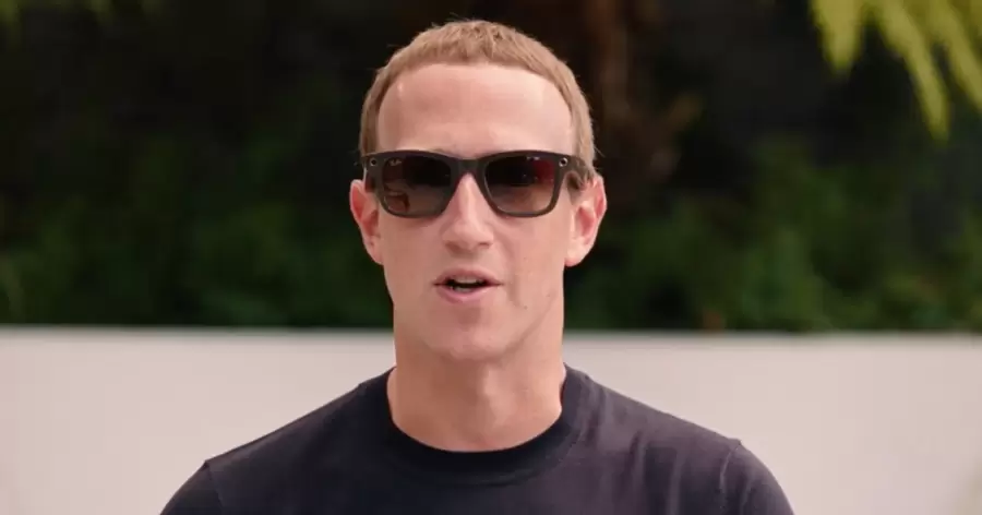 El fundador de Meta con las gafas de realidad aumentada.
