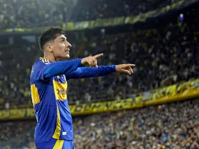 Miguel Merentiel marc� el gol del triunfo para Boca