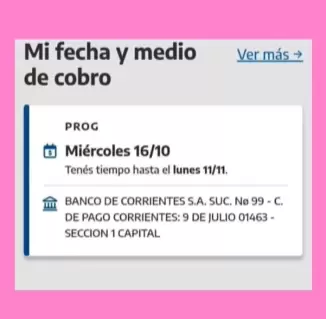 As� figura la fecha en Mi ANSES