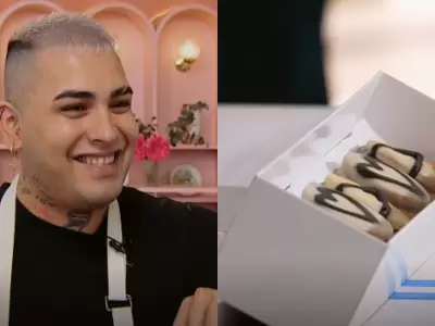 Callejero Fino prepar� alfajores de fernet en Bake Off Famosos.