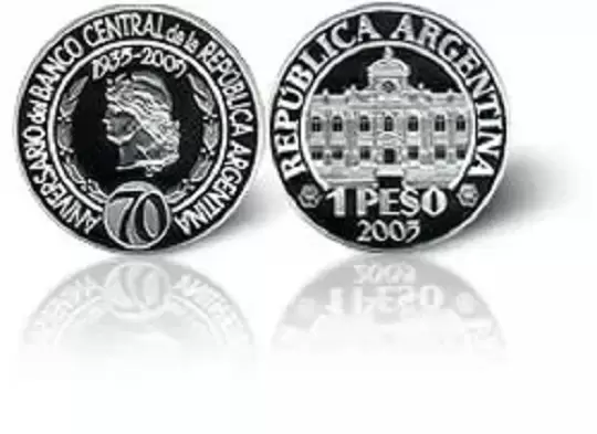 Moneda de 1 peso de colecci�n