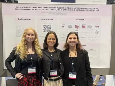 Andrea Erbetti, Olivia Sanguinetti, Ana Gorodisch. las autoras del proyecto que fue publicado en el Journal of Clinical Oncology./