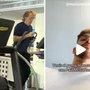 Video: se topó a Paul McCartney en el gym y se hizo viral