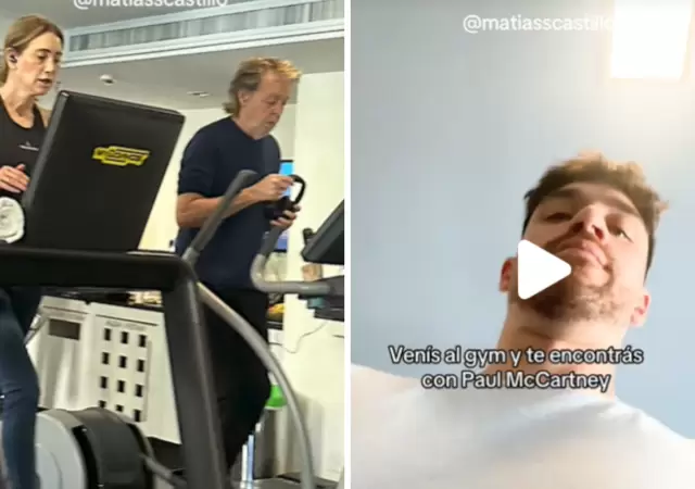 Se encontr� a Paul McCartney en el gym.