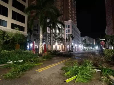 Las tormentas provocaron inundaciones y destrozos en algunas ciudades del estado costero.