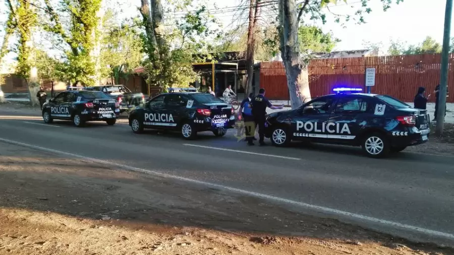 Los m�viles que chocaron en San Rafael /