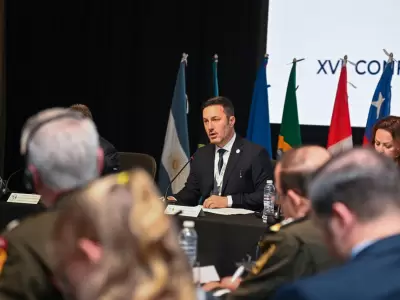 Luis Petri en la inauguraci�n de la  XVI Conferencia de Ministros de Defensa de las Am�ricas.