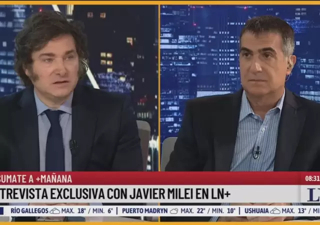 Javier Milei fue entrevistado por Antonio Laje en La Naci�n+.